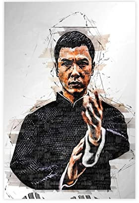 RIPEX Ip Man Donnie Yen Filmposter Boxbild Leinwand Poster Wandkunst Dekor Druck Bild Gemälde für Wohnzimmer Schlafzimmer Dekoration Rahmen Stil 20 x 30 cm