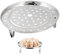HAOBIN 22 Cm Estante De Vapor Vaporizador Redondo De Acero Inoxidable Canasta De Vapor De Acero Inoxidable Estante De AmortiguacióN Bandeja De Acero Inoxidable Accesorios De Cocina Para Cocinar