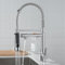 EGTink Wasserhahn Küche Küchenarmatur mit Brause 360° Schwenkbar Mischbatterie Spiralfeder Armatur Spültischarmatur Spiralfederarmatur, Galvanisiert