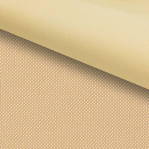 PINaPIN Wasserdichter Polyesterstoff 100% Polyester Stoffe meterware zum nähen Gartenmöbel, Schirme, Vorhänge für Garten KODURA 100x150 cm (Beige)