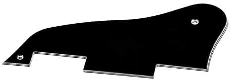 E-Gitarre Pickguard Hochwertige Schwarz PVC Guard Scratch Plate Für ES-335 E-Gitarren Teile E-Gitarre Pickguard Schwarz Gitarre Schlagbrett Elektrische Gitarre Zubehör