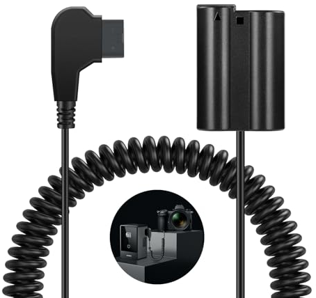 NEEWER D Tap to EN-EL15 Attrappe Akku mit Kabel für V Mount Akku, stabile Dauerstromversorgung für Nikon Z8 Zf Z6 Z6II Z7 II Z5 D850 D810 D810A D780 D750 D610 D500 D7500 D7200, VP-EPEPEPP 5B