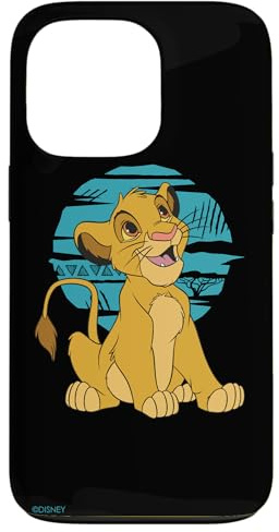 Hülle für iPhone 13 Pro Disney Der König der Löwen Junge Simba Happy Blue Retro