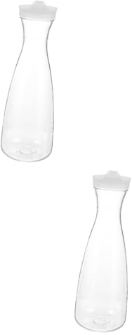 OUNONA 2pcs Beverage Jug Lid Juice Storage Pot Capacity Water Pitcher Heat-Resistant Material
