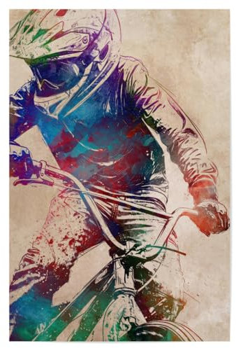 artboxONE Poster 30x20 cm Sport/Motorsport BMX Biker Sport Art C - Bild BMX BMX Fahrrad