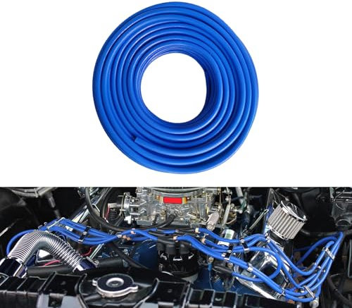 DHWEKU Tuyau en Silicone Durite De Depression Tuyau à Vide en Silicone 3 m DiamèTre IntéRieur 3 mm Bleu Convient à Toutes Les Pompes à Air, ManomèTres, Raccords à Vide De Turbine (Bleu 3mm)
