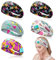 UILYNIU Kopftücher mit Retro-Druck weich, 80er-/90er-Jahre, Damen-Accessoires, Neon-Bandana, Stirnband, Yoga, Sport, Haarbänder, Party, Wandern, Radfahren, Laufen, Haarschmuck (5 Stück, M)