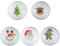 5 Stück Golfball Weihnachten Golfbälle Bunt Personalisiert,Baum, Lebkuchen, Schneemann, Weihnachtsmann, Rentier
