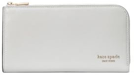 Kate Spade New York Damen Devin Saffiano Leather Zip Around Continental Wallet, Stone Path, Einheitsgröße, Stone Path, Einheitsgröße, Devin Saffiano-Geldbörse aus Leder mit umlaufendem Reißverschluss