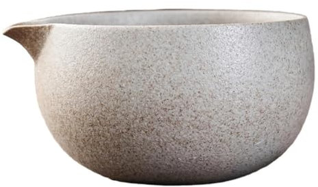 Easnea Ciotola in Porcellana per Mescolare Matcha, Tazza da Tè Verde Fatta a Mano, Ciotola in Ceramica per Tè (Stile A)