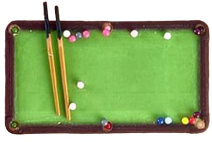 JISADER Billardtisch Modell Im Maßstab 1:64, Miniatur Personen Zubehör für Sandtisch