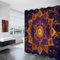 ALTCIRNMD Duschvorhang 3D Traum-Mandala Motiv,Duschvorhänge Wasserdicht Schnelltrocknend Bad Vorhang Badezimmervorhang Badewanne Vorhang Mit Ringe (cm,Indisches Mandala)