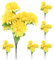 BESPORTBLE 6 Künstliche Blumenstraußdekorationen Künstliche Blumen Künstlicher Blumenstrauß Künstliche Friedhofs Gedenkblumen Grabstein Chrysanthemen Künstlicher Blumenstrauß