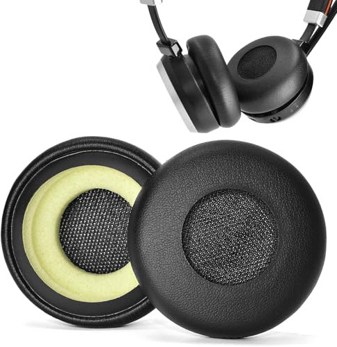 Ersatz Ohrpolster für Jabra Evolve 20 20se 30 30II 40 65 65+, Ersatzpolster für Evolve 65UC 65MS/40UC 40MS/ 30US 30MS 30II/20SE 20UC 20MS Kopfhörer (Schwarz)