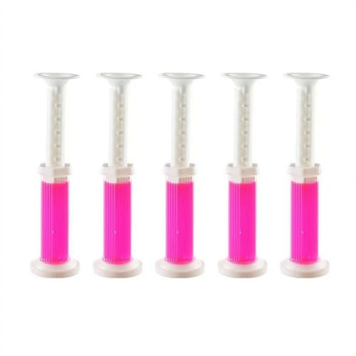 5 Stück WC-Gel-Stempel, Mini-Toilettenstempel, Toilettenschüssel-Stempel, WC-Gel-Nachfüller, entfernt Gerüche, WC-Auffrischungsblumen-Duftgel sorgt für saubere Toilette (Blüten)