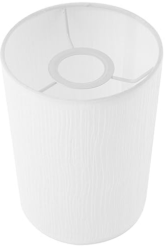 Deckenlampenschirm Klein 42mm Zylindrisch aus PVC für Hängelampen Weiß | Lampenschirmabdeckung mit 4,2cm Loch, Einfache Montage, Vintage Stil, für Loft und Eingangsbereich