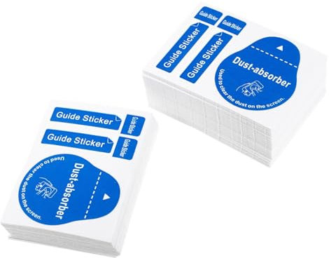 Angoily 600 pcs LCD Dust Removal Stickers Tempered Camera Lens Cleaning Tool Dust Absorber for Phones Tablets Transparent Dedust Stickers for Screen Electronic Cleaning