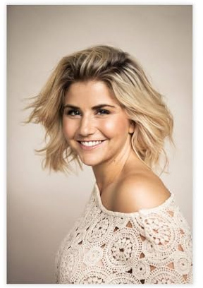 DRTRW Beatrice Egli Poster auf Leinwand, ungerahmt, 50 x 75 cm