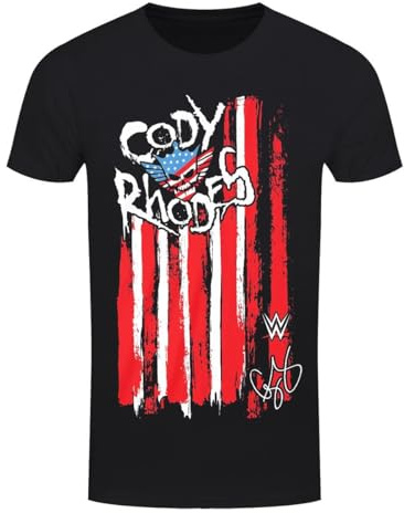 WWE Cody Rhodes Nightmare Flag Herren-T-Shirt, Schwarz