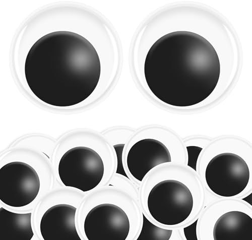 30 Ojos Móviles Grandes Autoadhesivos, 50 mm Ojos Saltones Autoadhesivos, Grandes Ojos Locos para DIY, Scrapbooking, Manualidades