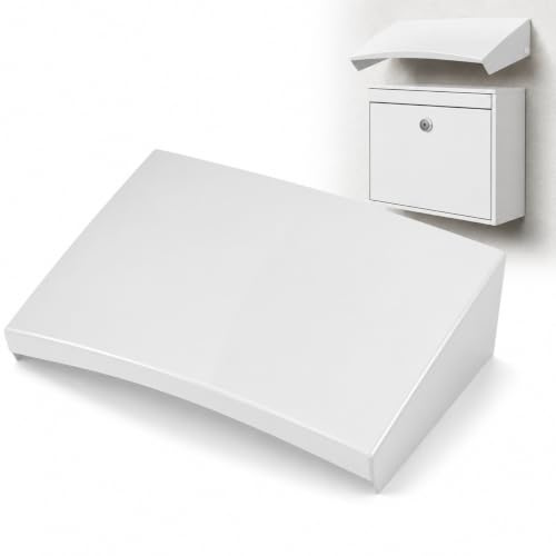 Fomiyes Protection De BoîTe Aux Lettres ExtéRieure Contre La Pluie | Protection Contre La Pluie,Couvercle De auvent discret Fixation Murale, Installation Facile Sans Outils 40,0 x 28,5 x 10,2 cm