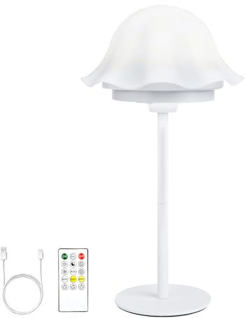 Cadrim Duschlampe Wasserdicht, Badezimmer Lichtprojektor mit 16 Farben Nordlicht & Akku Batterie, LED Tischleuchte, Wiederaufladbares Lampe mit Touch & Fernbedienung für Bathroom und Badewannen