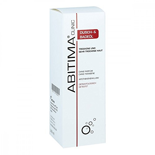 ABITIMA CLINIC Dusch- & Badeöl 200 ml - bei sehr trockener und gereizter Haut, mit hochwertigen Ölen und Lipiden, intensiv rückfettend, lindert Juckreiz & Spannungsgefühl, hautberuhigend & mild