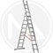 SCALA TRASFORMABILE TRIPLA ALLUMINIO FACAL Gradini 3 x 12
