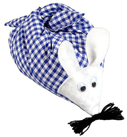 Dinkelmaus mit Lavendel - blau