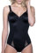 Lady Bella - Shaping PA0791 Body Donna Contenitivo Modellante con Inserti in Tulle - Coppa C Senza Ferretto, Coppe Preformate Senza Cuciture Non Imbottite - Ideale per Taglie Forti (Bianco, 4C)