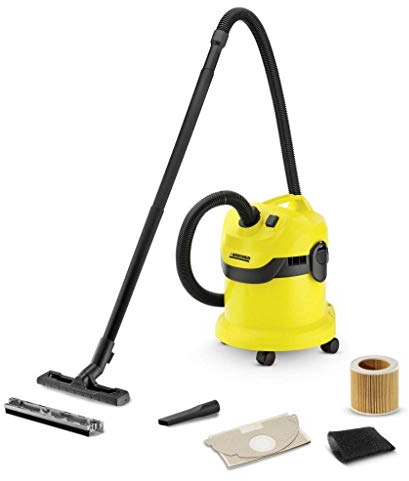 Kärcher WD 2 1.629-764.0, Kabelloser Staubsauger, beutellos, Weiß und Grau, 890 W, Bunt, 1000 W, 12 liters