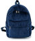 Behavetw Unisex Schulrucksack, Vintage, Casual Cord, solider Rucksack, leicht, wasserabweisend, blau, Free Size