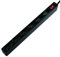 LogiLink LPS232B - Regleta de 6 enchufes (enchufe europeo, CEE 7/16, con interruptor de encendido/apagado con protección para niños), color negro