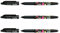 PILOT Frixion Ball Tintenroller 10 Jahre Frixion-Edition im Clip-Art-Design 3er Set schwarz