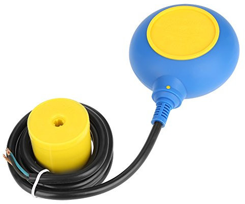 Capteurs de Niveau de Liquide Interrupteur à Flotteur Contrôleur de Niveau d'eau Liquide Capteur de contacteur 220V 16A 2m/78,7 Pouces