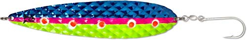 Rhino Salty Diamond Trolling Blinker, Gewicht 40g, Länge 165mm, acht, Einzelhaken, ideal für große Lachse, UV-aktiv (Sunshine Island)