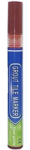 Pluma de lechada de azulejos, pluma de lechada no tóxica Anti moho Reparación de azulejos a prueba de agua Renovación instantánea Recarga de pared (Marrón)