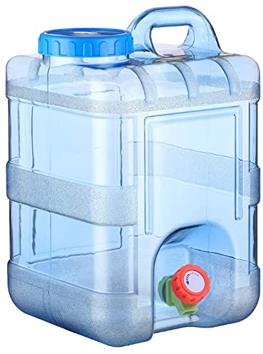 Starnearby Bidon à Eau 5l ~ 22l avec Robinet, Réservoir d'eau Portable, Jerrican Alimentaire Camping, Grande Capacité Conteneur d'eau sans BPA pour Camping, Pique-nique, Randonnée (20 l)