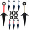BMARLF Kunai Ninja Cosplay Requisiten Ninja Themed Kostüm Kunststoff Cosplay Zubehör Kunai Set, Schwarz, Medium