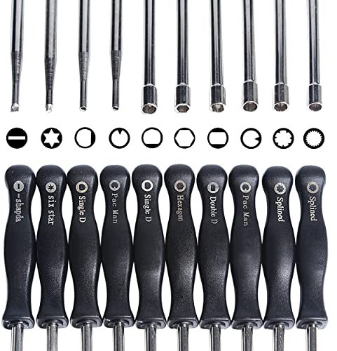 Mtanlo Tournevis de Réglage du Carburateur 10PCS pour Stihl Poulan Ryobi Husqvarna