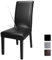 Fuloon Esszimmer Stuhlhussen 4er/6er Set, Wasserdichtes Pu Leder Stretch StuhlBezug Stuhl Hussen Dekor Moderne Spann-Abdeckung