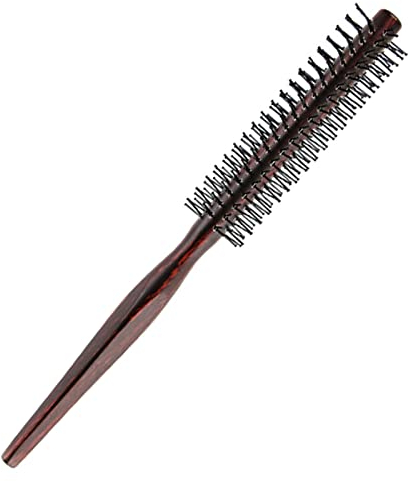 1 Stück Rundbürste,Haarbürste Rund,Rundbürste Klein,Rundbürste Bart,Haarbürste Rund zum Föhnen Klein,für Kurzes Haar,lange Haare,Pony,Bart,Nylon Borste,21cm
