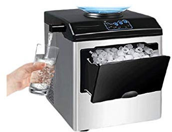 Máquina de encimera de helados completamente automática 12 cubitos de hielo Listo en 8 minutos Perfecto para fiestas Bebidas mezcladoras Heladera