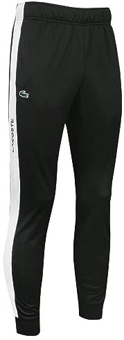Lacoste Tuta da uomo XH1798 Joggers - Nero/Bianco - L, bianco
