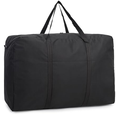 Groß Aufbewahrungstasche 600D Oxford Aufbewahrungsbehälter Organisator, Langlebige Tragetasche Camping Tasche Für Bettzeug Matratzenauflagen Decken Bettdecken and Kissen(125L)