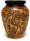 Mate Green Taza de té de cerámica mate de 300 ml ● Color miel AZTEK yerba mate tazas de té ● Taza de té mate ● Calabaza de cerámica ● Patrón azteca tradicional ● Taza de cerámica mate