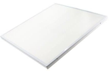 Jandei Luminaire Plafonnier LED de surface carré 60 x 60 cm 50 W 4200 K, blanc slim