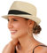 Creekstone Sonnenhüte für Damen Fedora & Trilby-Hüte für Herren Sommer Strohhut (DE/NL/SE/PL, Alphanumerisch, L, BEIGE)