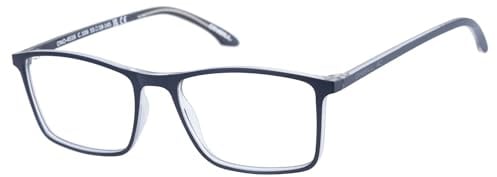 O'Neill Rechteckig TR90 Brillen in Crystal für Herren, Brille mit Sehstärke, optional mit Sonnenbrillen tönung oder Blaulichtfilter (Modell ONO-4516-106)
