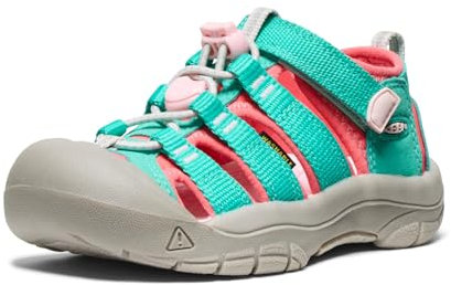 KEEN Jungen Unisex Kinder Newport H2 Sandalen, Bright Aqua/Giggle Pink, 25 EU